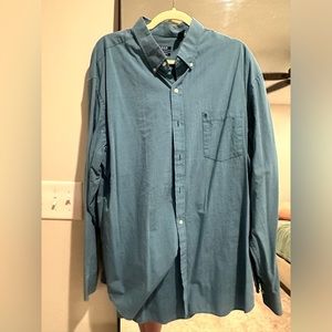 Izod men’s deep teal button down